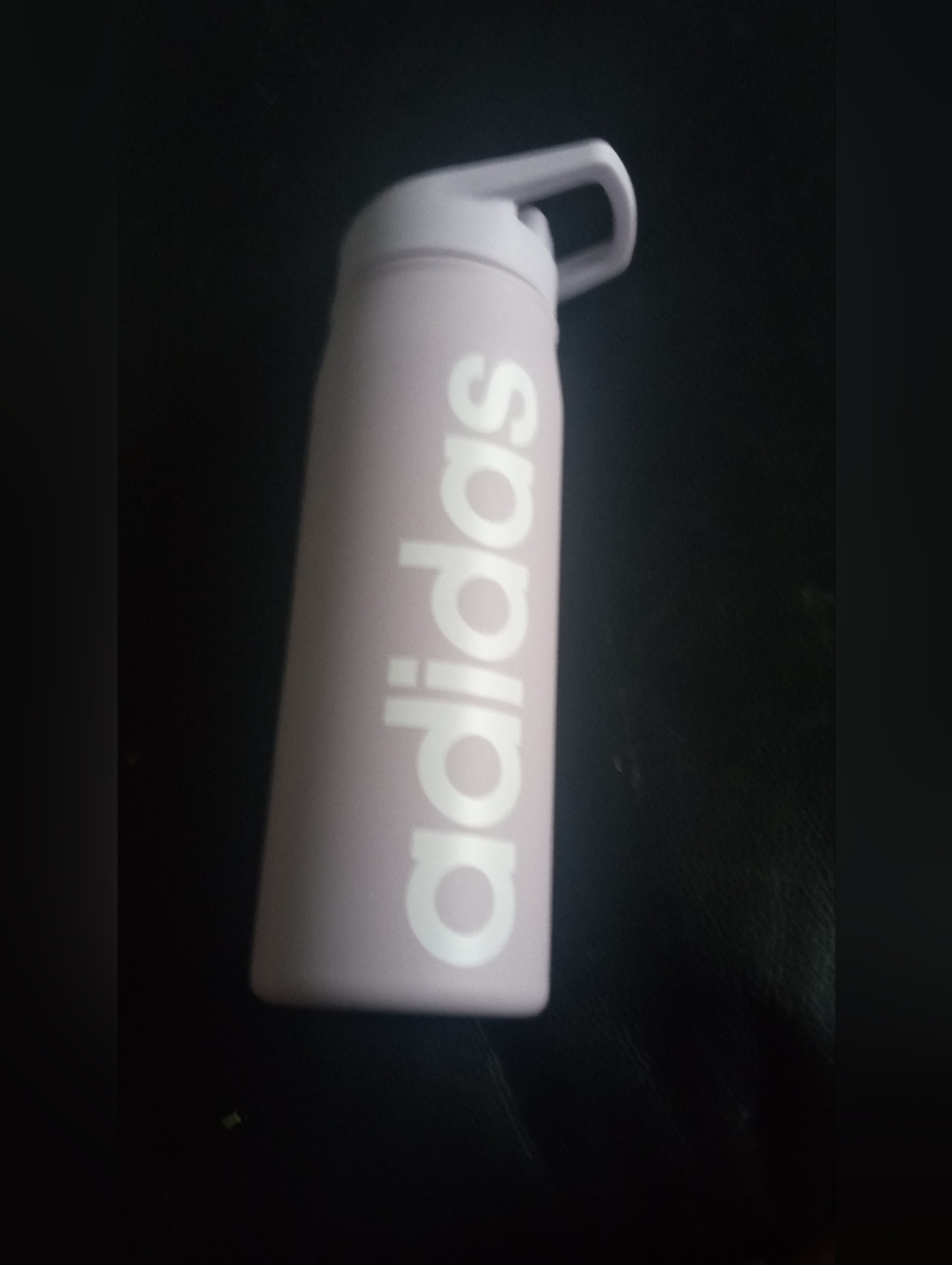 adidas Lavender Sports Water Bottle with White Logo